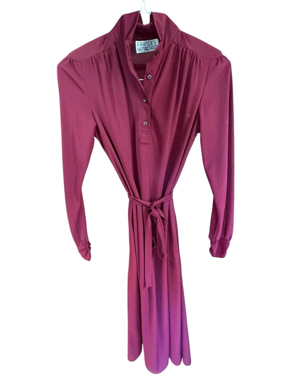 NOS Frances Henaghan Saks Fifth Avenue Vintage Dress Women Secretary Sz 6 Maroon